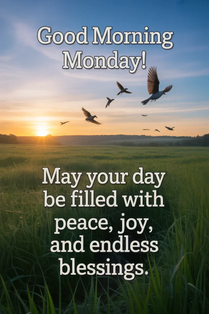 Beautiful Monday Morning Blessings