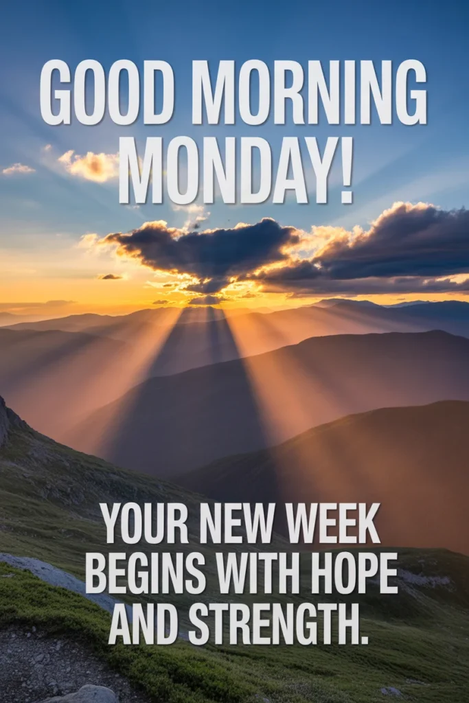  Inspirational Good Morning Monday Blessings