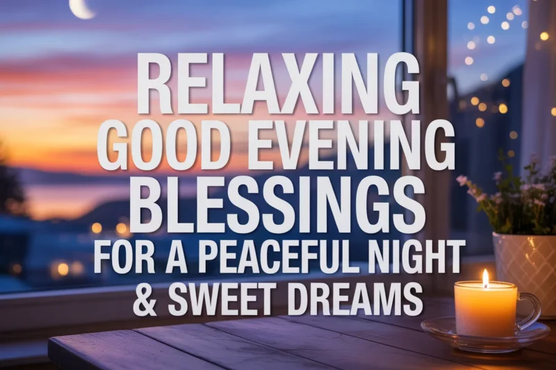 100+Relaxing Good Evening Blessings for a Peaceful Night