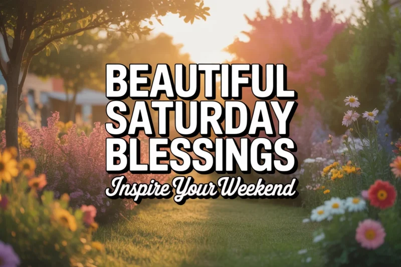 90+ Beautiful Saturday Blessings to Inspire Your Weekend