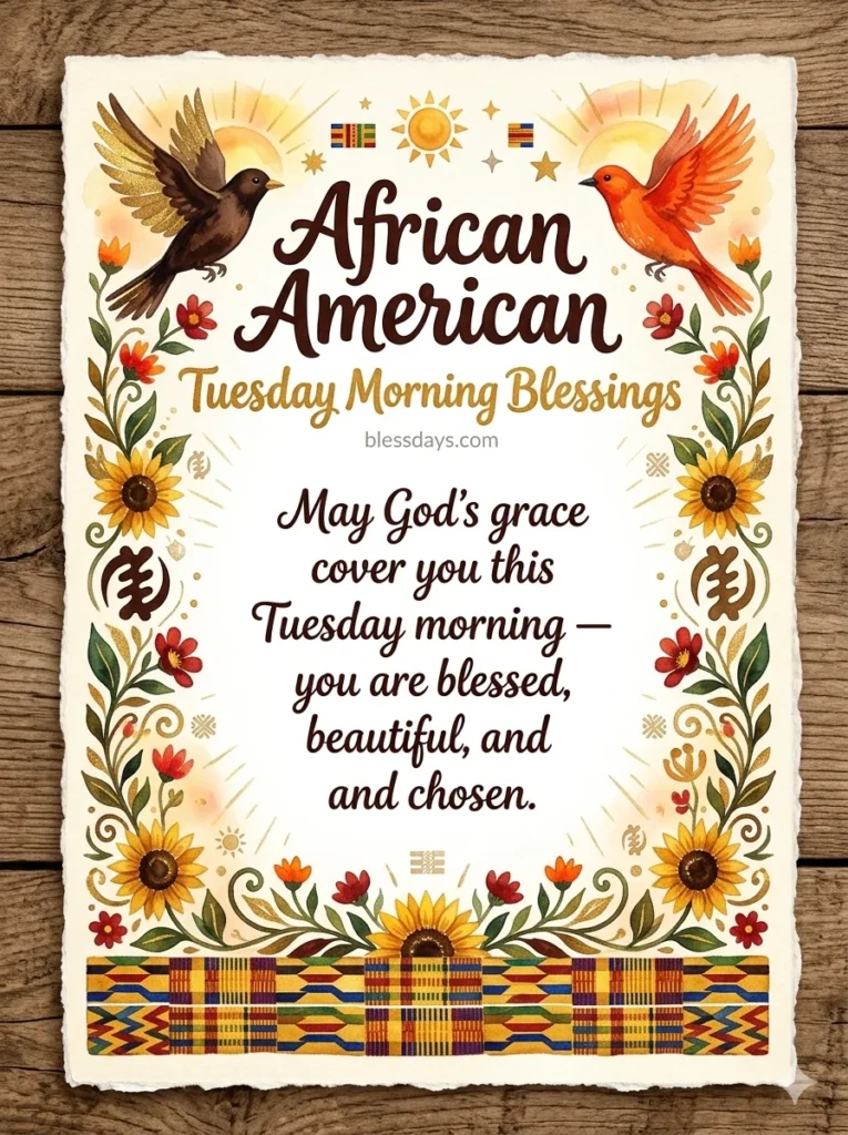 African American Tuesday Morning Blessings