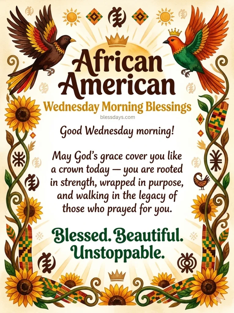 African American Wednesday Morning Blessings