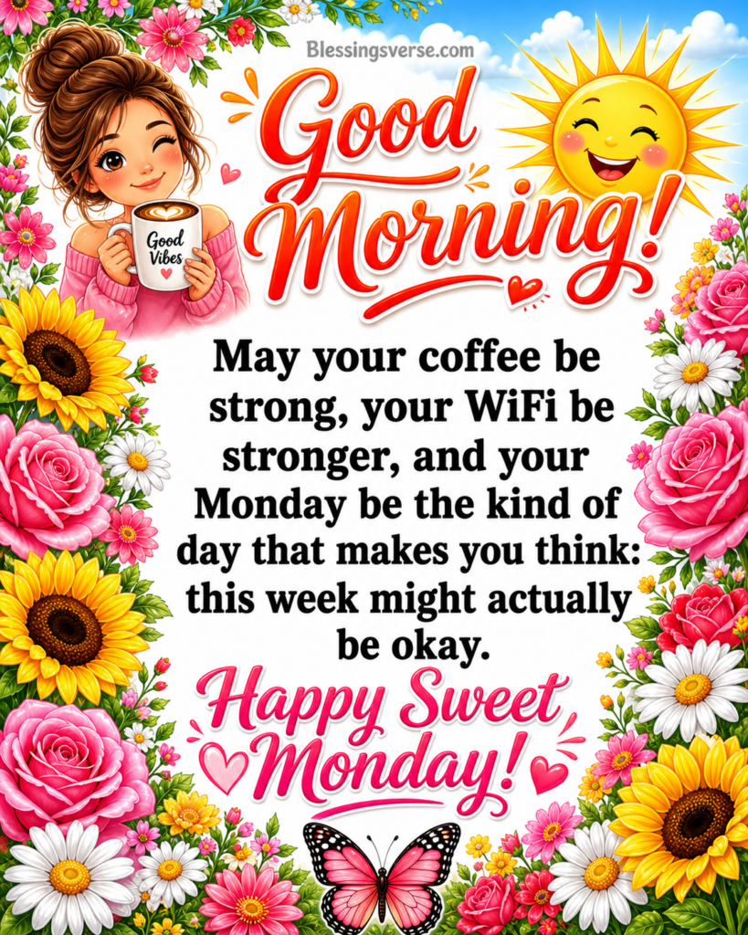 Cute and Sweet Monday Morning Blessings