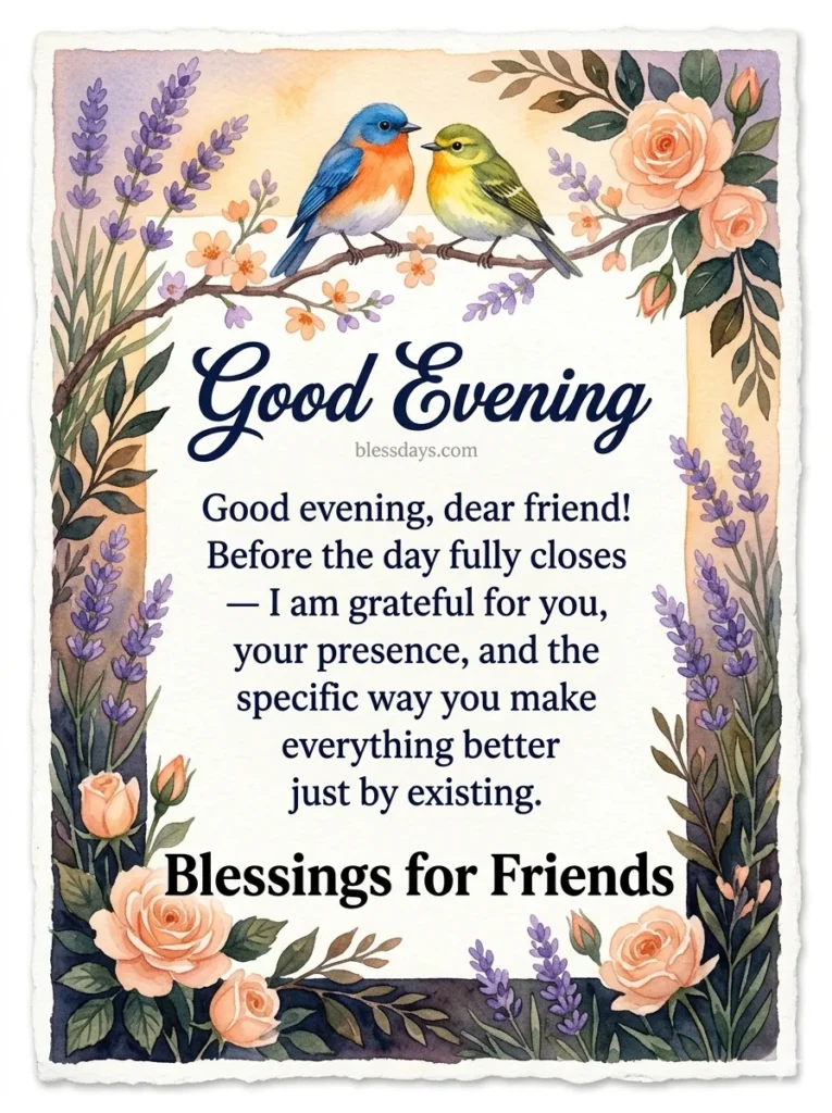 Good Evening Blessings for Friends