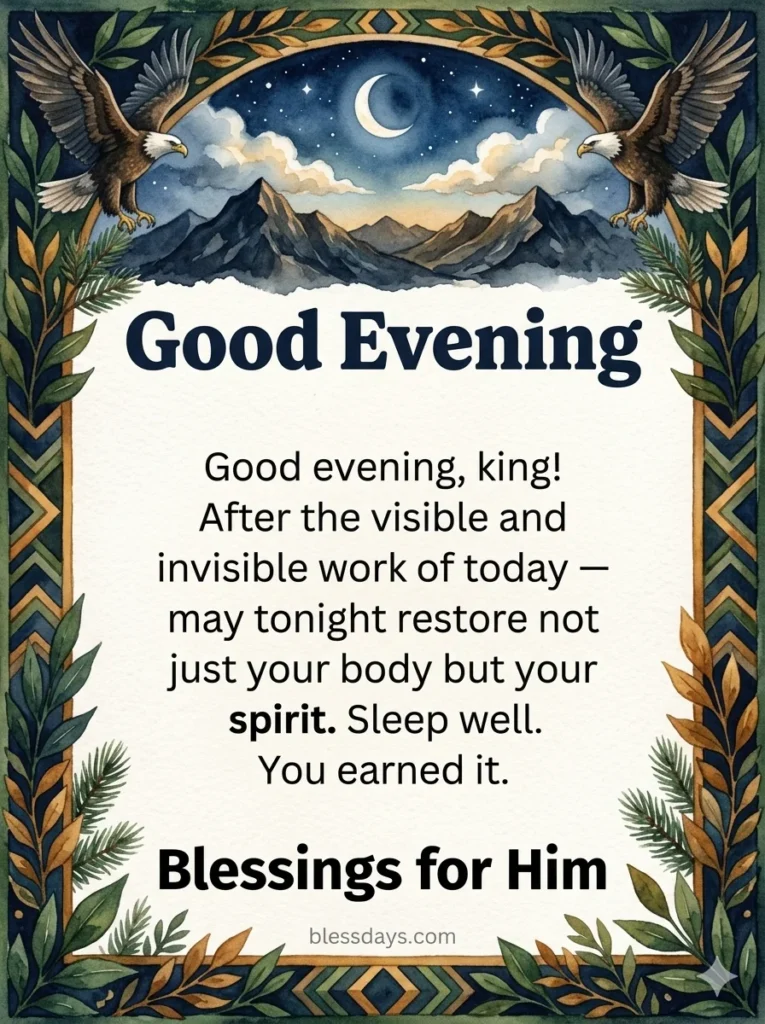 Good Evening Blessings for Him