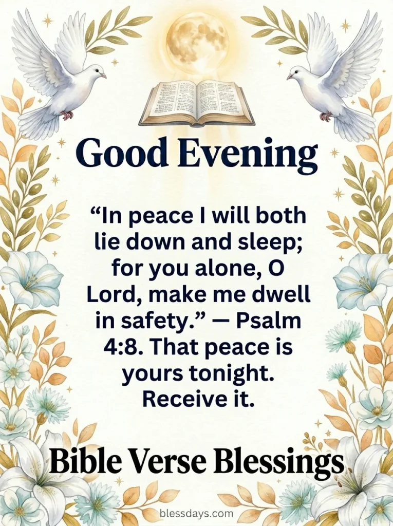 Good Evening Blessings with Bible Verses