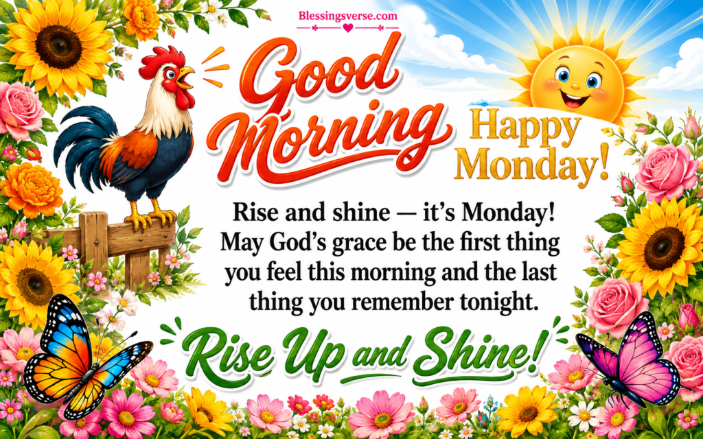 Good Morning Monday Blessings to Rise and Shine