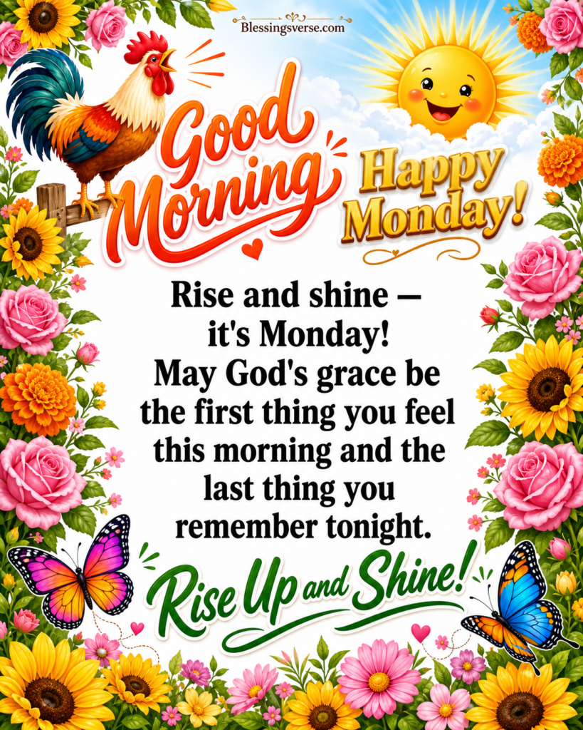 Good Morning Monday Blessings to Rise and Shine