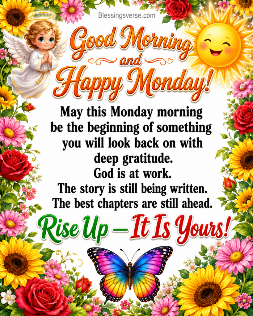 Good Morning Monday Blessings — Final Collection