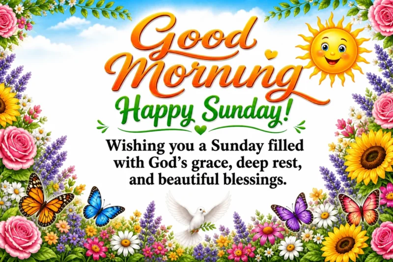 200+ Beautiful Good Morning Sunday Blessings, Prayers and Quotes