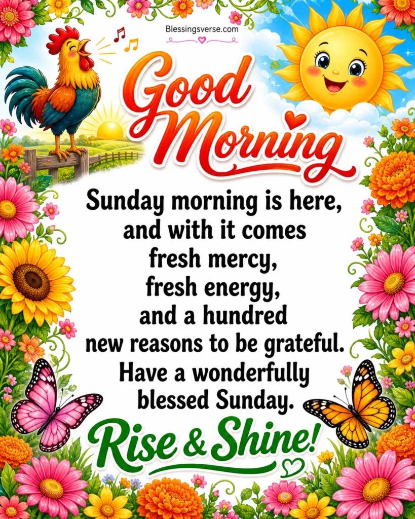 Good Morning Sunday Blessings to Start the Day Right Good Morning Sunday Blessing
