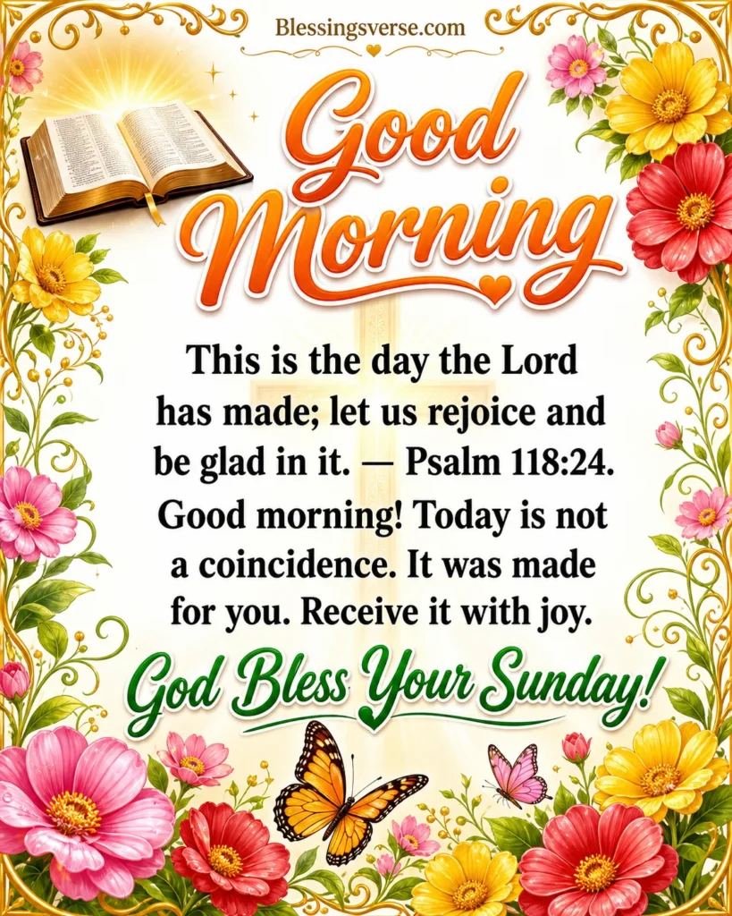 Good Morning Sunday Blessings — Final 18 (Verses )