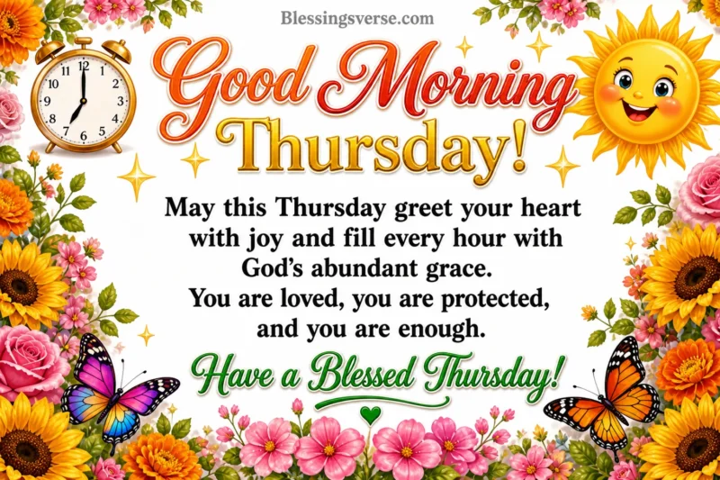 150+ Good Morning Thursday Blessings, Quotes, Images and Prayers
