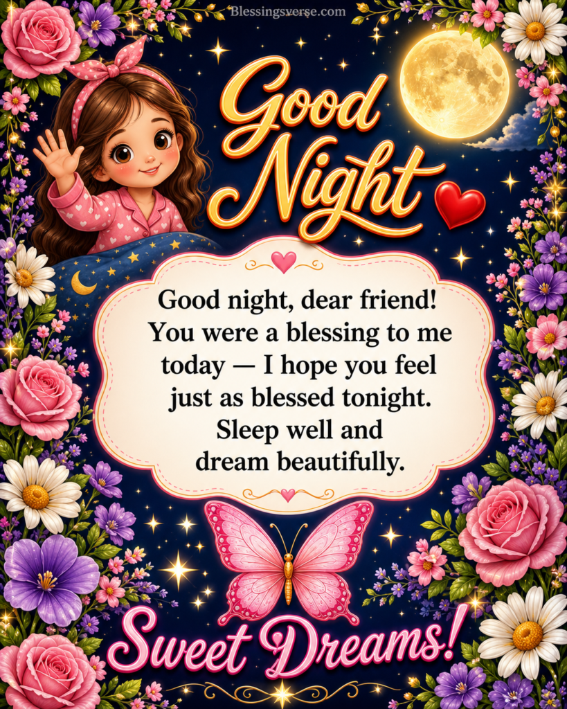 Good Night Blessings for Friends and Loved Ones