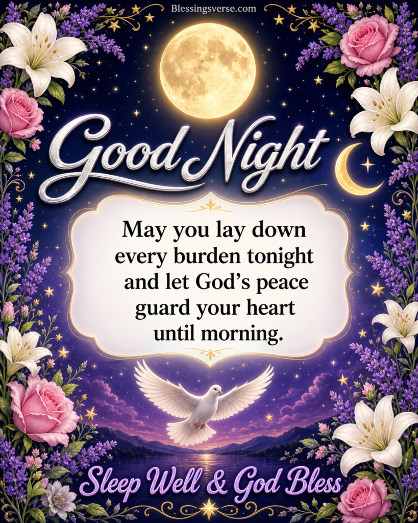 Good Night Blessings to End the Day Peacefully