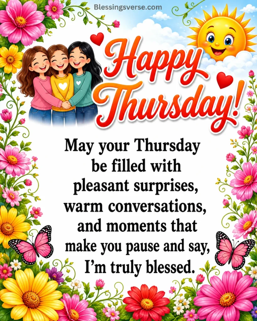 Good Morning Thursday Happy Thursday Blessings for Friends and Family