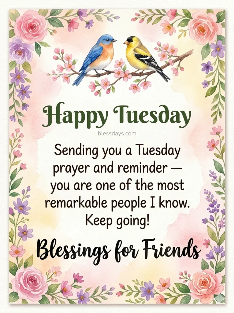 Happy Tuesday Blessings for Friends