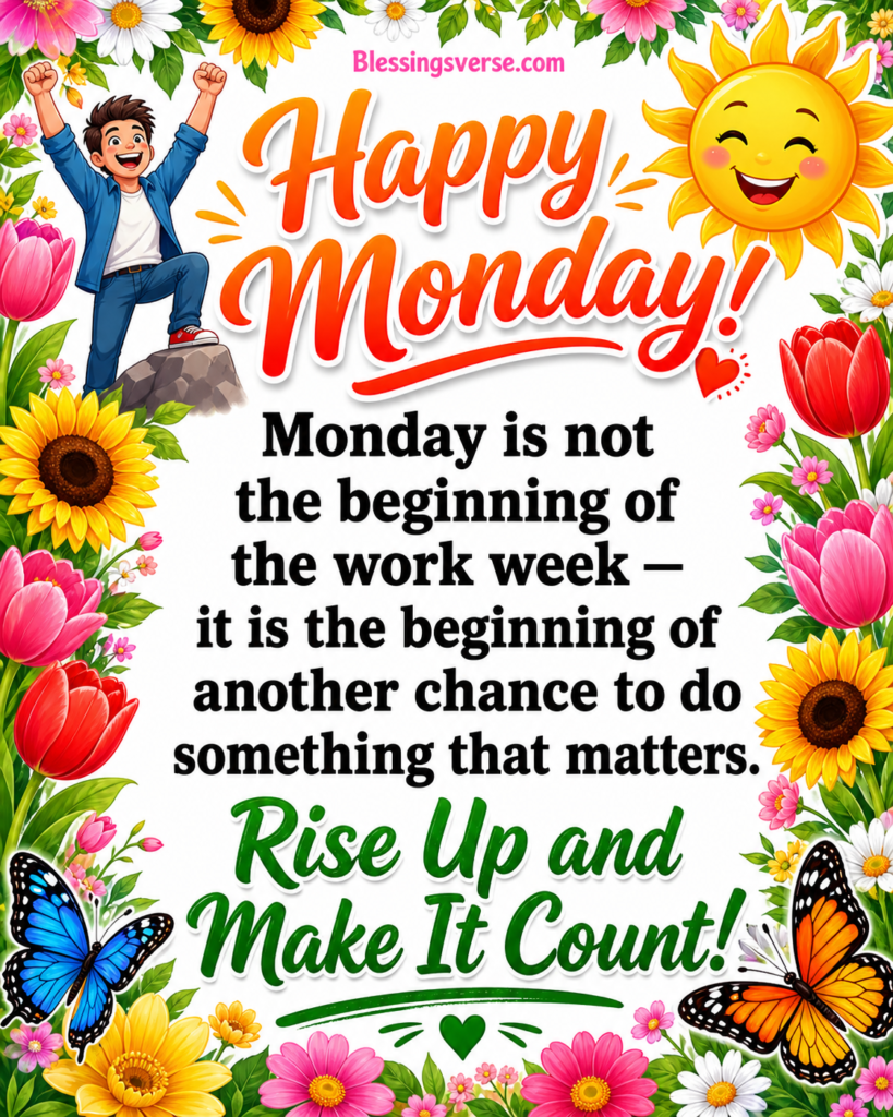Inspirational Monday Blessings and Motivational Quotes