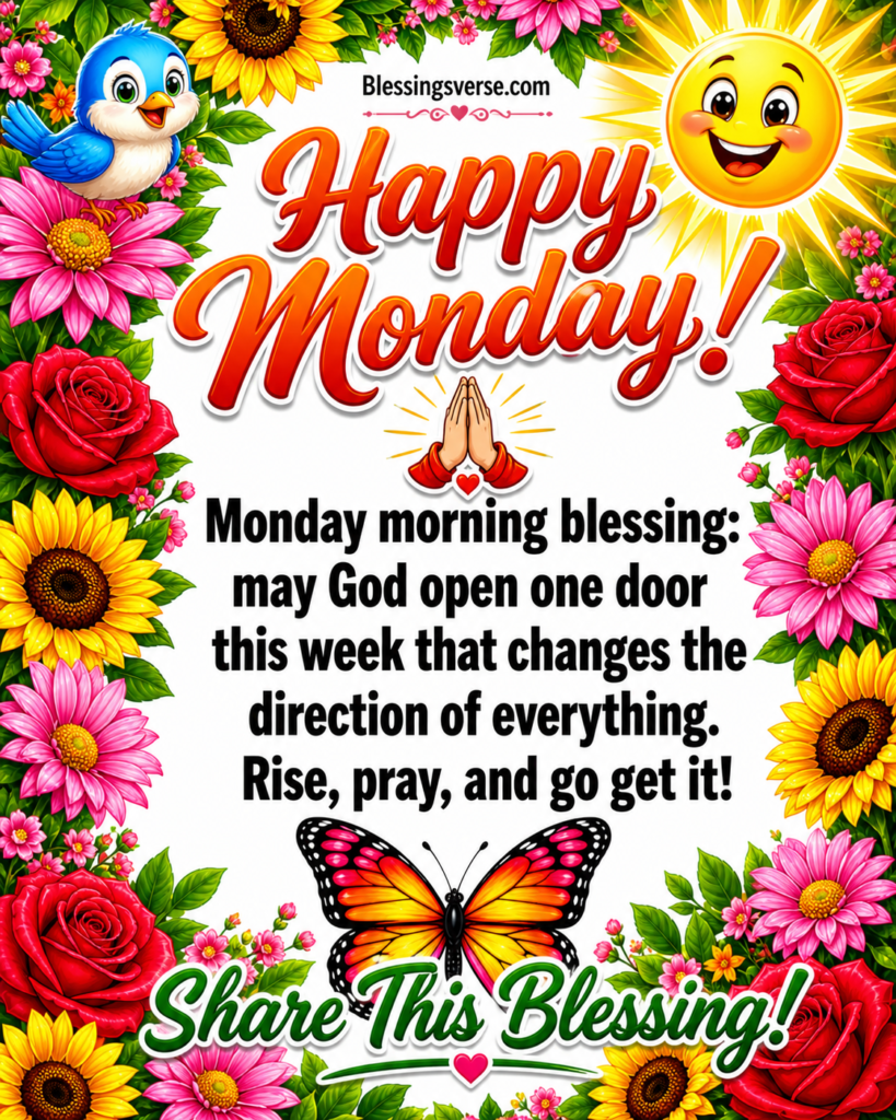 Monday Blessings for Social Media and WhatsApp