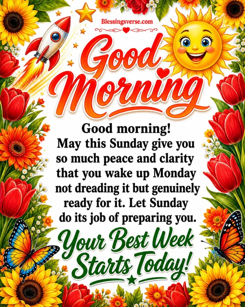 Motivational Sunday Blessings to Set Up the Week