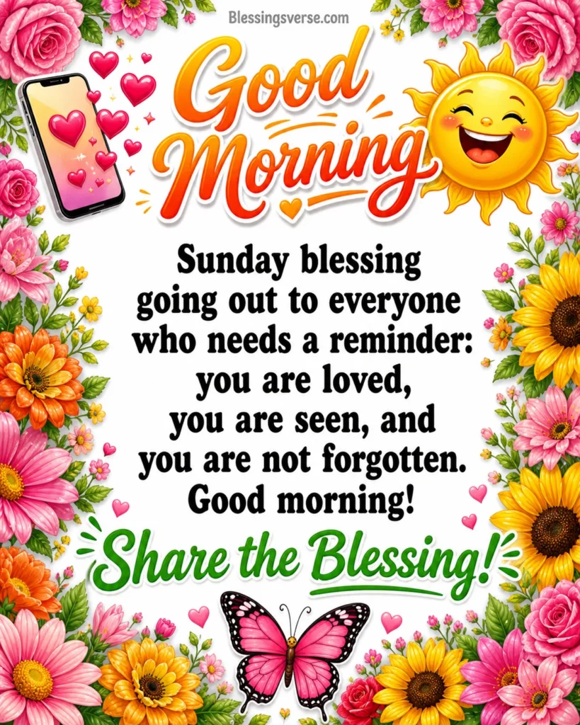 Sunday Blessings for WhatsApp, Instagram and Social Media