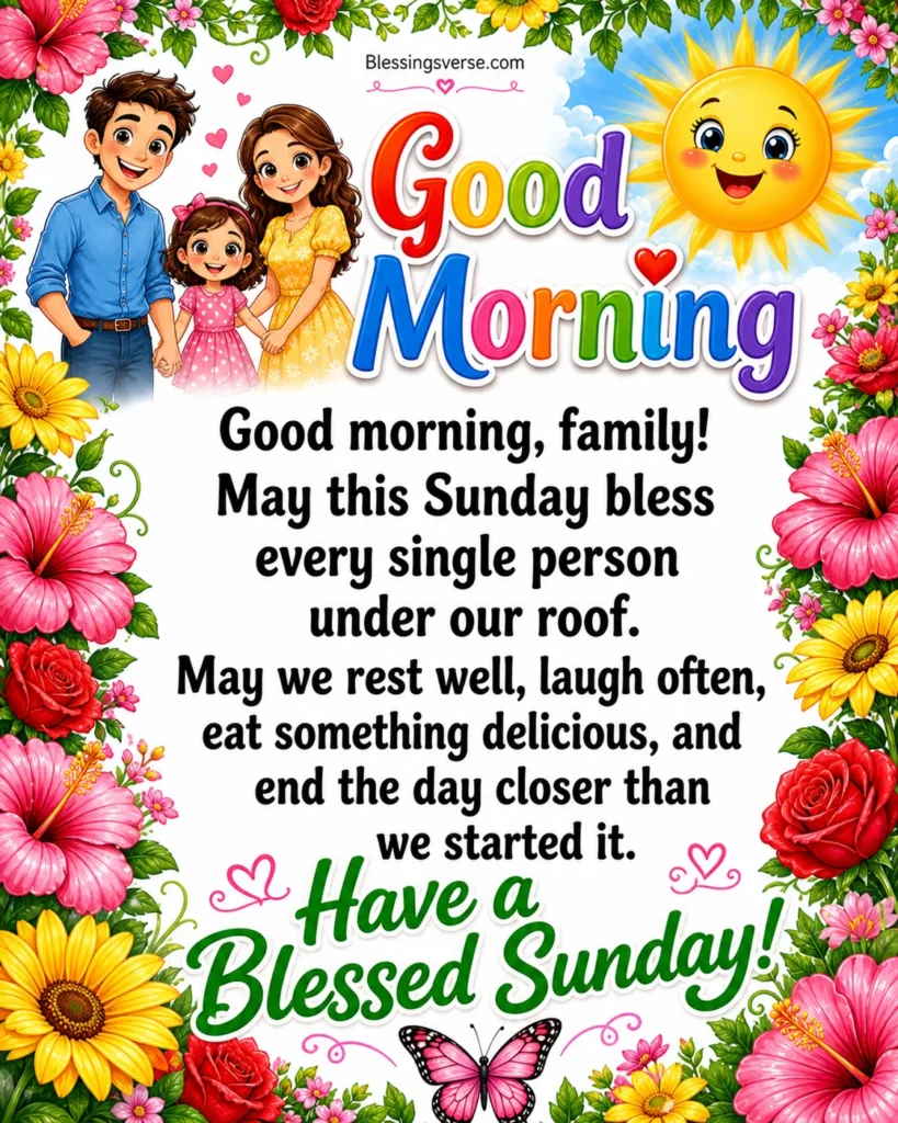Sunday Morning Blessings for Family