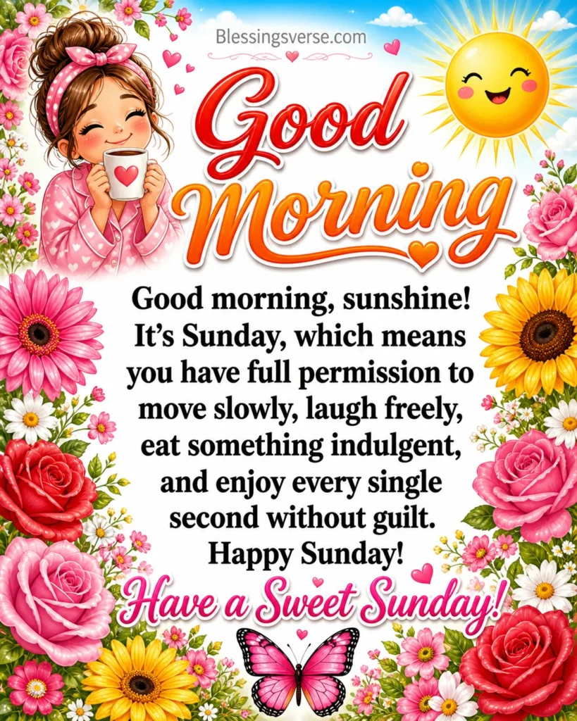 Sweet and Cute Sunday Morning Blessings
