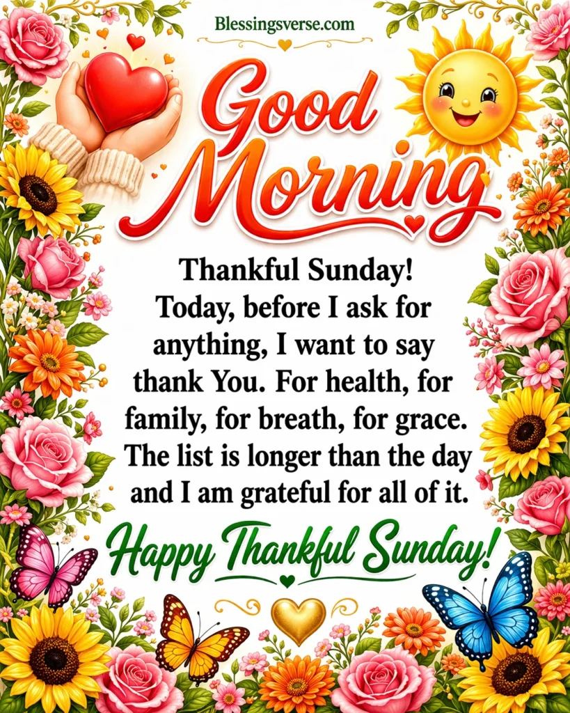 Thankful Sunday Blessings