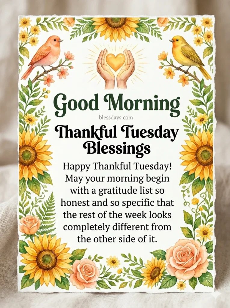 Thankful Tuesday Blessings
