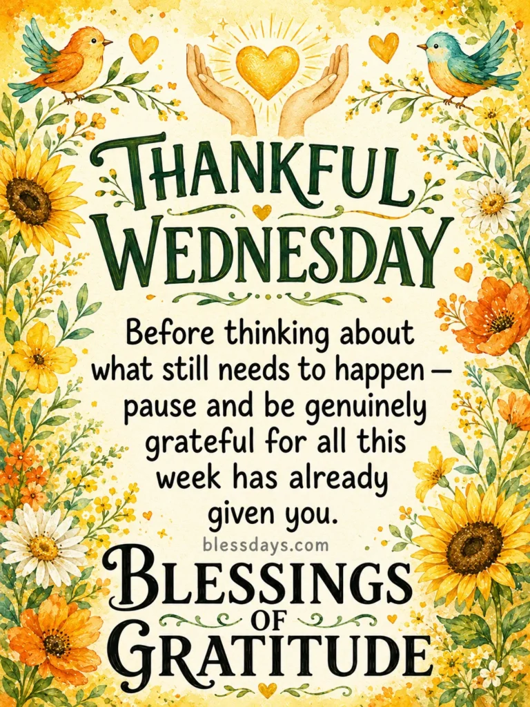 Thankful Wednesday Blessings
