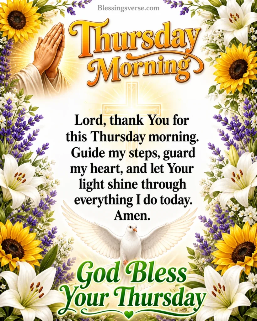 Good Morning ThursdayThursday Morning Prayers and Blessings