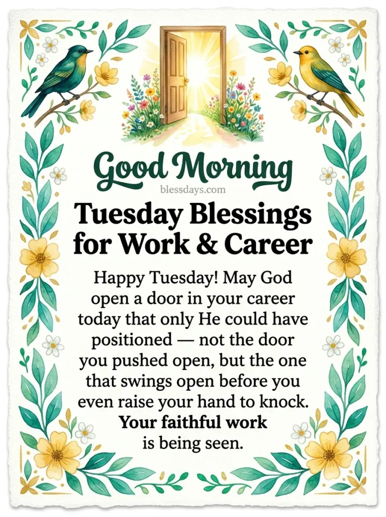 Tuesday Blessings for Work and Career
