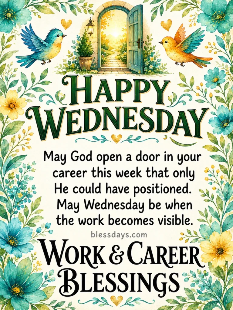 Wednesday Blessings for Work and Career
