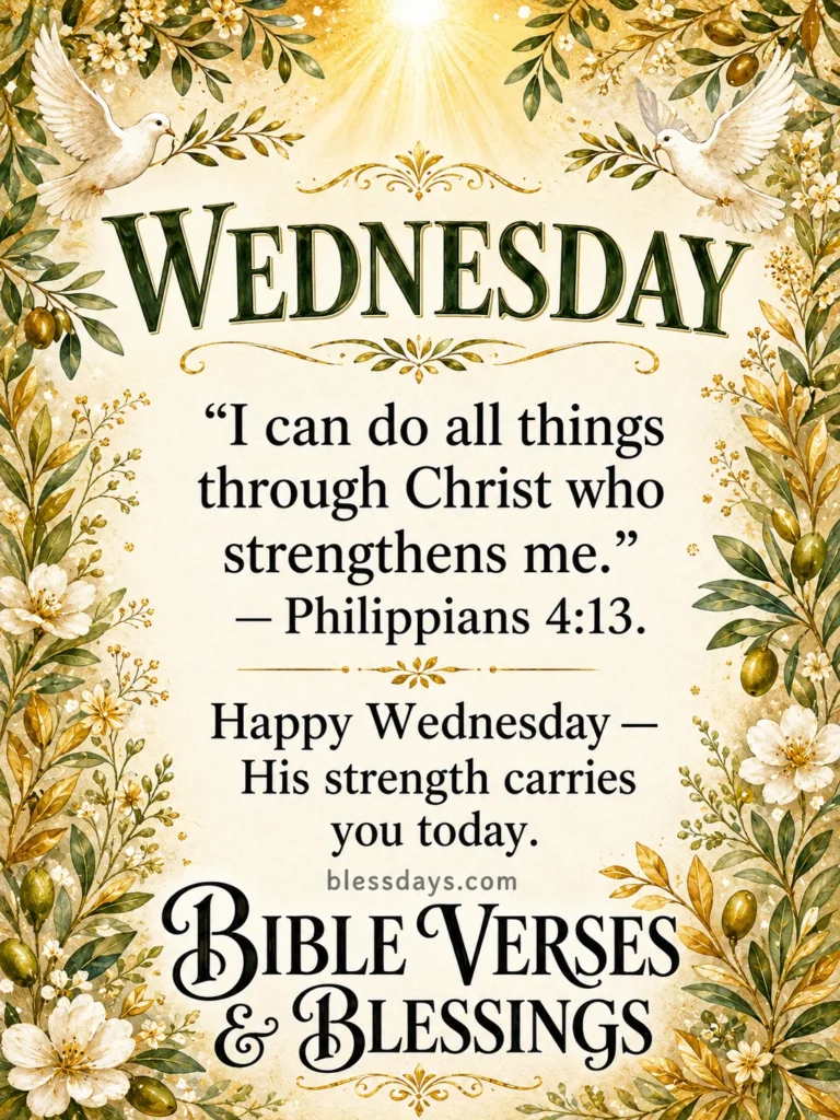 Wednesday Blessings with Bible Verses