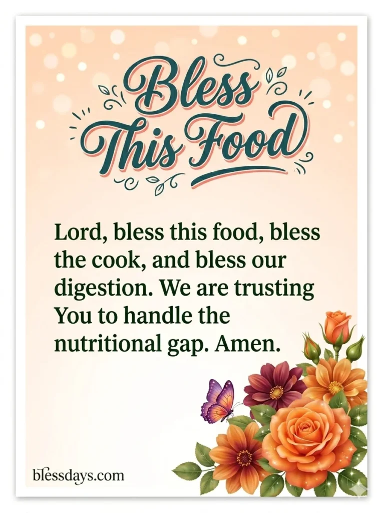 2. Funny Food and Meal Blessings