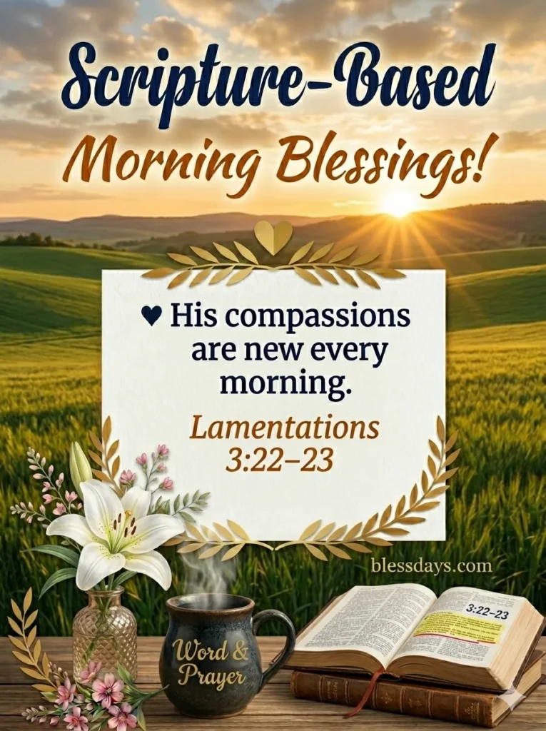 5. Scripture-Based Morning Blessings
