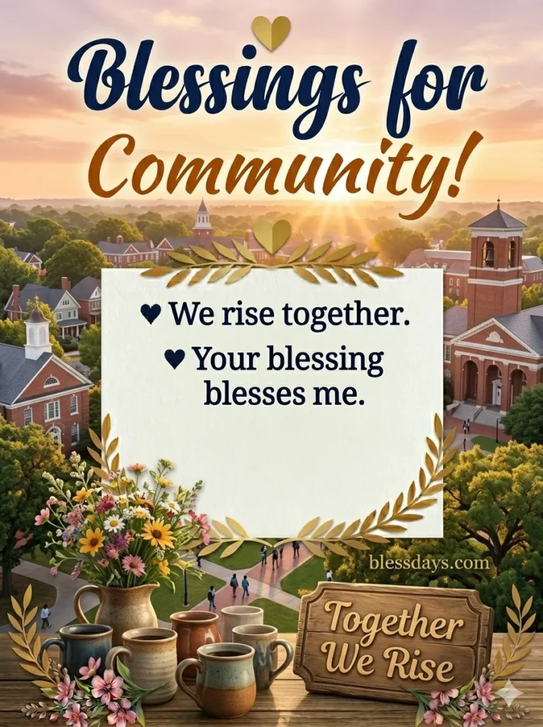 6. Good Morning Blessings for Community
