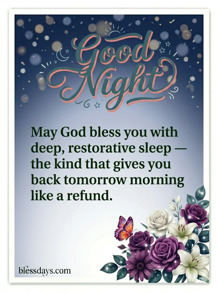 8. Funny Good Night Blessings