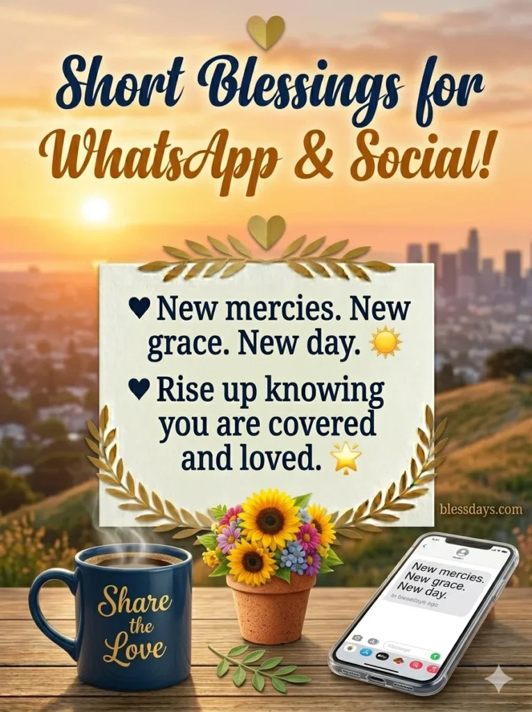 9. Short African American Morning Blessings for WhatsApp and Social Media