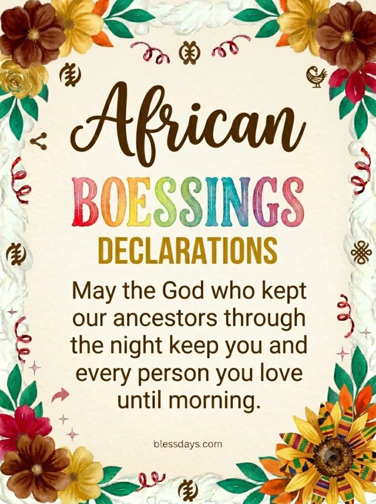 African Good Night Blessings