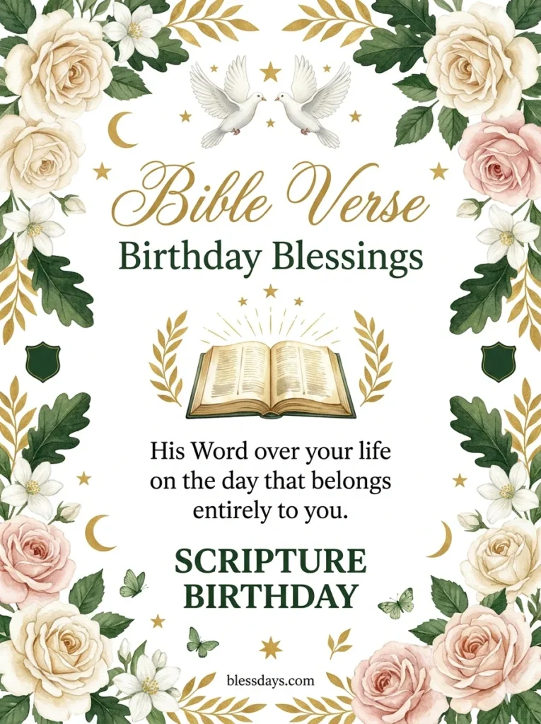 Bible Verse Birthday Blessings for Myself