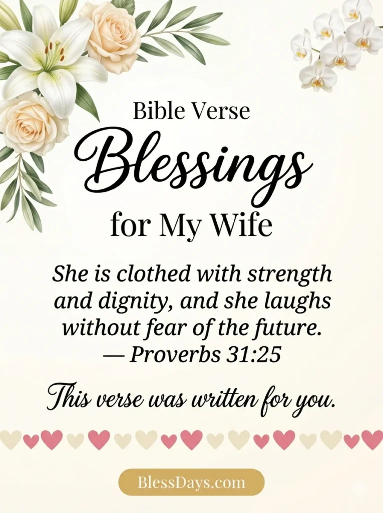 Bible Verse Blessings for My Wife
