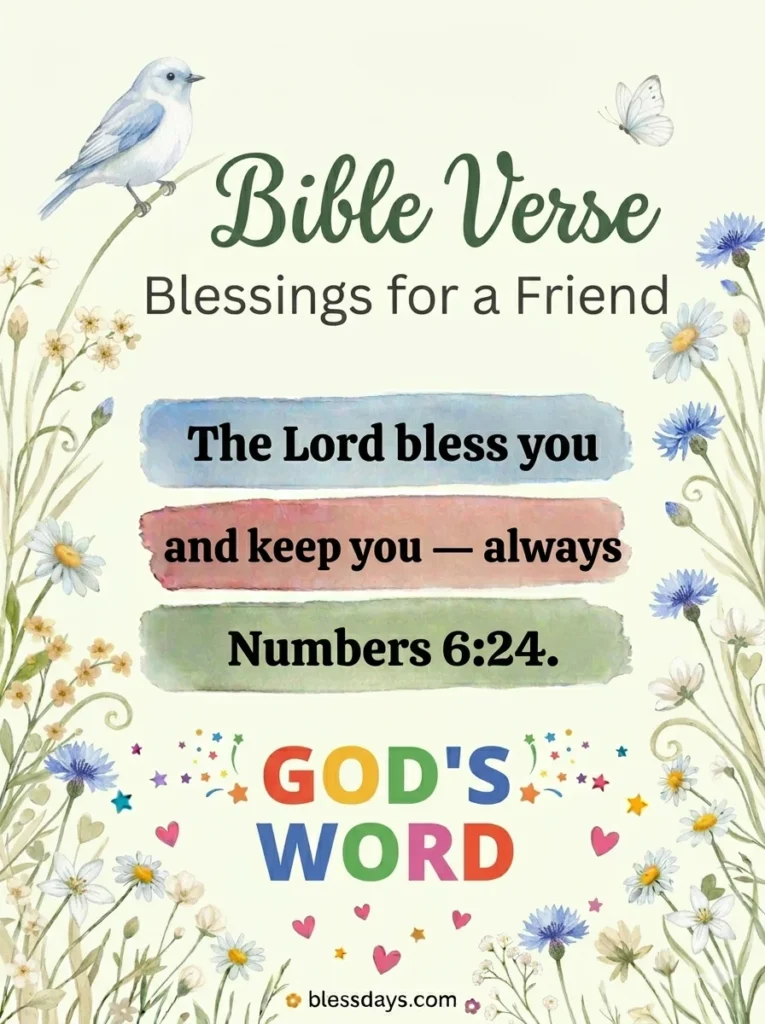 Bible Verse Blessings for a Friend