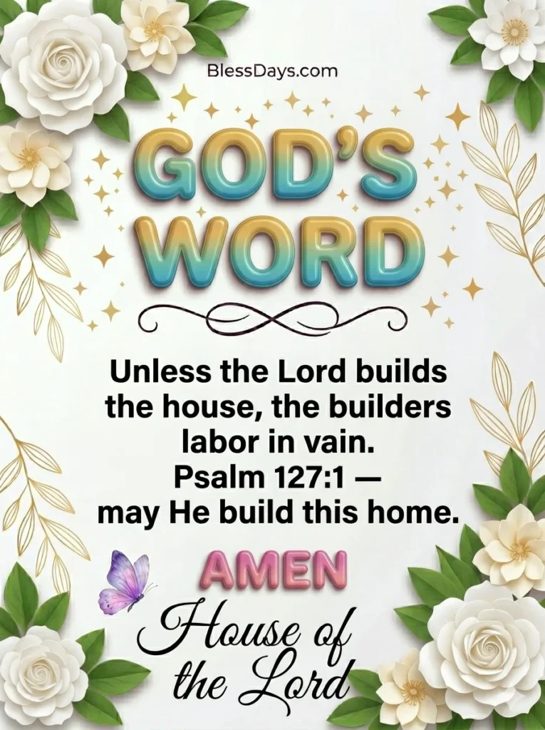 Bible Verse Blessings for a New Home