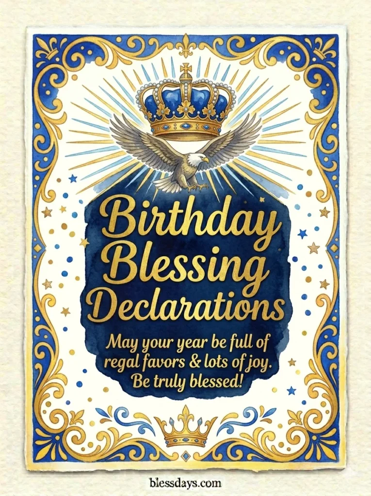 Birthday Blessings Declarations