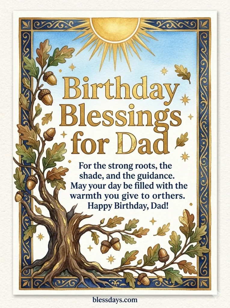 Birthday Blessings for Dad