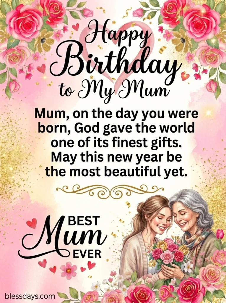 Birthday Blessings for My Mother