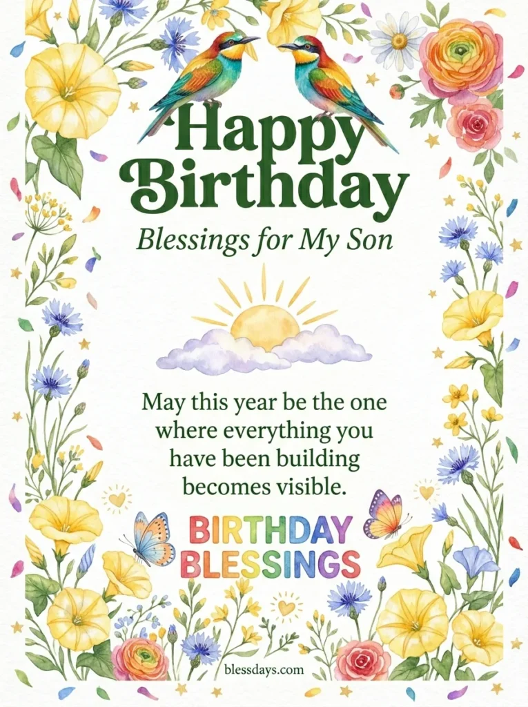 Birthday Blessings for My Son