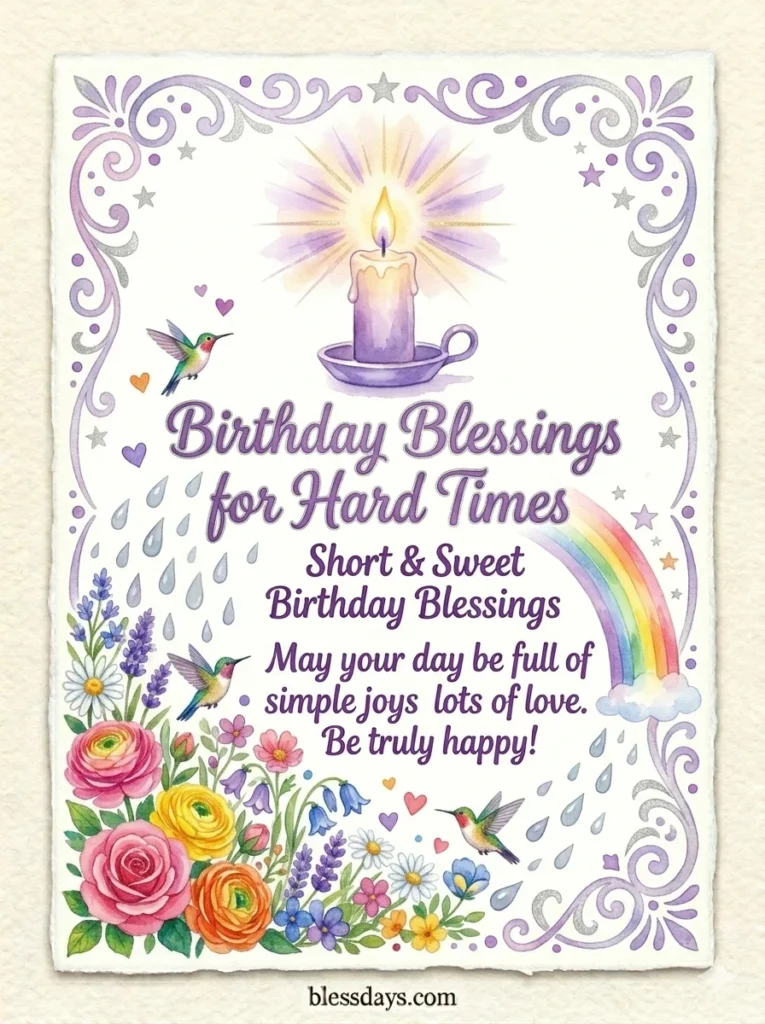 Birthday Blessings for Someone Going Through a Hard Time