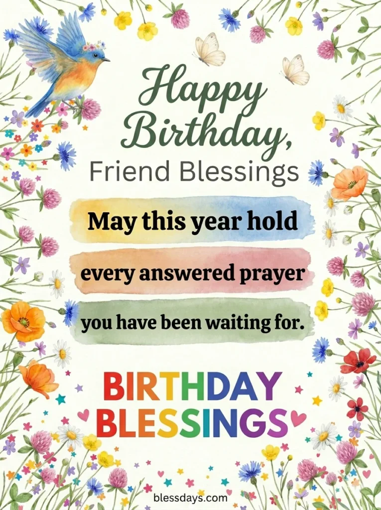 Birthday Blessings for a Friend